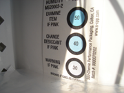 humidity indicator inside the enclosure