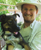 Doug Fischer and Aster the Dog
